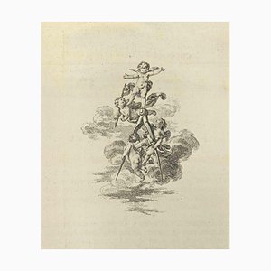 Nicholas Cochin, Angels, Etching, 1755