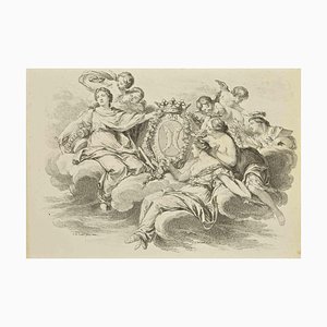 Jean François Poletnich, Gathering, Etching, 18th Century