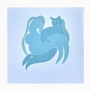 Axel Hartenstein, Creatures, Screenprint, Mid 20th Century