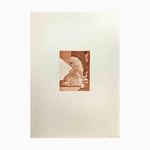 Leo Guida, Kleines Kind, Radierung, 1970er