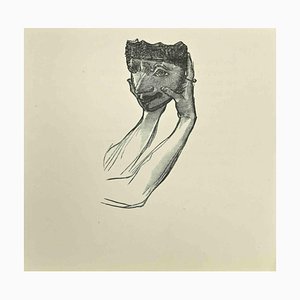 After Jean Paul Sauget, The Mask, Woodcut, 1921