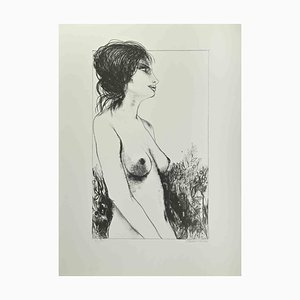 Carlo Marcantonio, Nude of Woman, Lithograph, 1970s