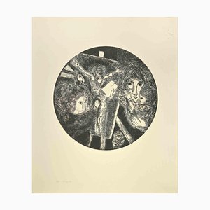 Gianpaolo Berto, The Crucifixion, Etching, 1974