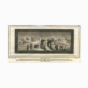 Fernando Strina, Fresco from Antiquities of Herculaneum, Etching, 18th Century