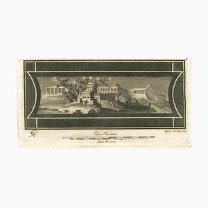 Fernando Strina, Fresco from Antiquities of Herculaneum, Etching, 18th Century