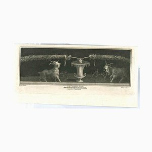 Vincenzo Aloja, Ancient Roman Frescoes, Original Etching, 18th Century