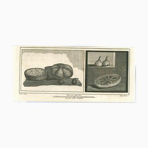 Vincenzo Aloja, Ancient Roman Fresco, Original Etching, 18th Century