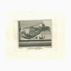 Secondo De Angelis, Ancient Roman Fresco, Original Etching, 18th Century