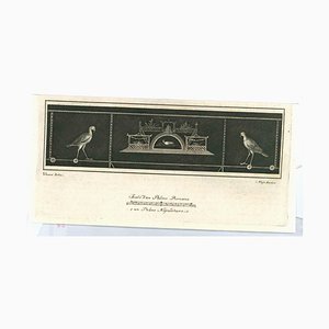 After Nicolò Vanni, Ancient Roman Frescoes, Original Etching, 18th Century