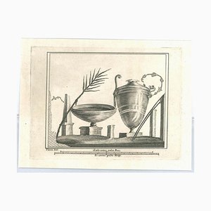 Nicolò Vanni, Ancient Roman Drawings, Original Etching, 18th Century