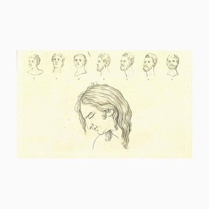 Thomas Holloway, The Physiognomy, The Faces, Original Etching, 1810