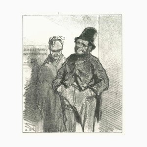 Paul Gavarni, Gentlemen, Original Lithograph, 1881
