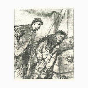 Paul Gavarni, The Misery, Original Lithograph, 1881