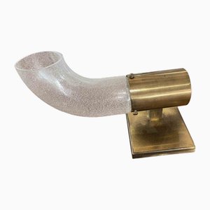 Brass Table Lamp by Aldo Nason for Mazzega, Italy, 1970s
