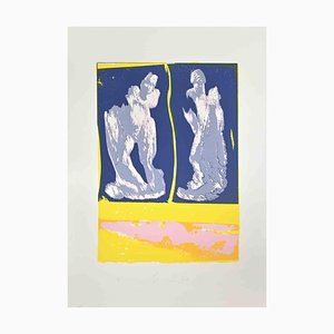 Mino Trafeli, Figures, Lithograph, 1980s