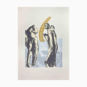 Mino Trafeli, Composition, Lithograph, 1980s