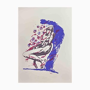 Mino Trafeli, Figure, Lithograph, 1980s
