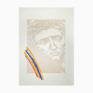 Mino Trafeli, Portrait, Lithograph, 1980s