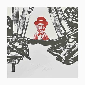 Mino Trafeli, Composition, Lithograph, 1980s