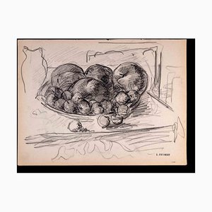 Serge Fotisnky, Still Life, Pencil Drawing, 1947