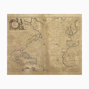 Map of Mar Del Nort by Johannes Janssonius, 1650s
