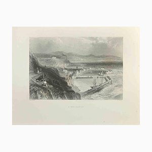 William Henry Bartlett, Stonehaven, Etching, 1845