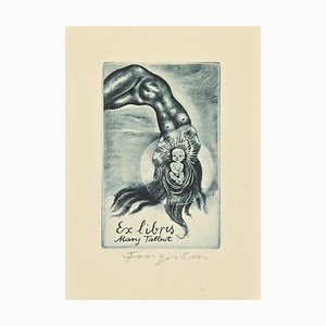 Michel Fingesten, Ex Libris Mary Talbot, Etching, 1930s