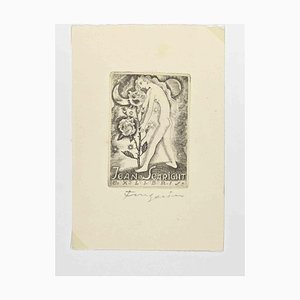 Michel Fingesten, Ex Libris Jean Searight, Etching, 1930s