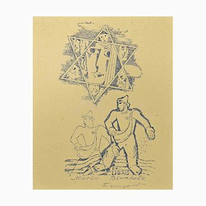 Michel Fingesten, Ex Libris Marco Binnholz, Woodcut, 1930s