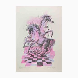 Agostino Cancogni, Free Horses, Litografía, años 80