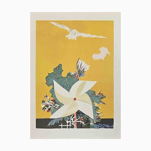 Pietro Carabellese, Pinwheel, Lithograph, 1980