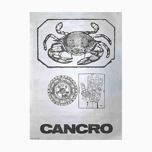 Sergio Barletta, Cáncer, serigrafía, 1973