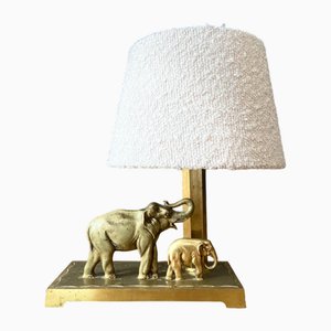 Antike Schreibtischlampe aus Messing, 1900