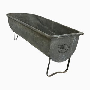 Bañera vintage de zinc
