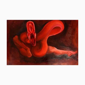 Anna Bukhareva, I Don't Bite, 2022, Oil on Board