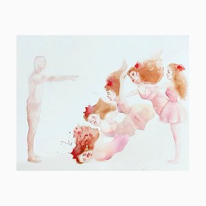 Anna Bukhareva, Raz'ebala Vse Ebalo, 2022, Watercolor on Paper