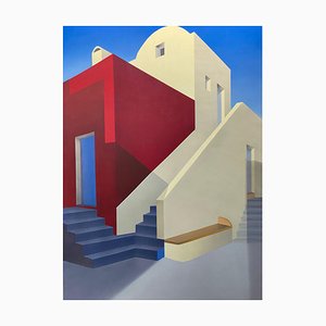 Elena Borstein, Thira Sunrise II, 2022, Acrylic on Canvas