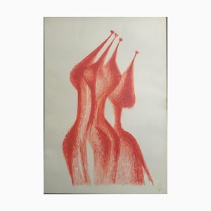 Rezo Khasia, Gráficos, 2018, Técnica mixta sobre papel