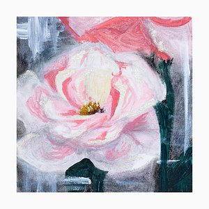 Disha Solanki, Abstract Flower, 2023, Oil & Acrylic on Canvas