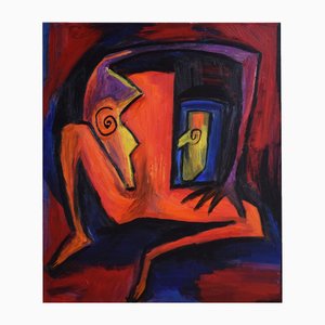 Bao Hongyan, The Conversation, 2020, Oil on Canvas