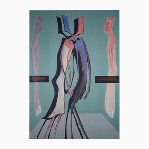 Bao Hongyan, The Mirror, 2021, Öl auf Leinwand