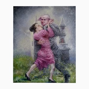 Du Ke, Country Dance, 2021, óleo sobre lienzo