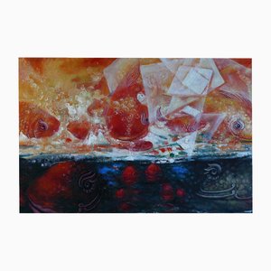 Du Ke, Fish Man Series 2, 2021, Oil on Canvas