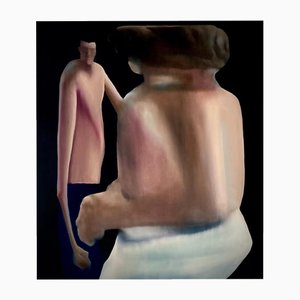 Liu Xiaodong, DueI, 2023, óleo sobre lienzo