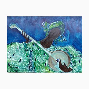 Nina Urushadze, Emerald Chuniri, 2023, Acrylic on Canvas