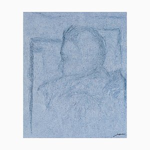 Ihar Barkhatkou, Winter: Portrait of a Woman, 2021, Oil on Canvas