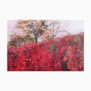 Juliette Lamarca, Frisson Rouge, 2023, Acrylic on Canvas