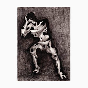 Shota Imerlishvili, Feelings, 2023, Técnica mixta sobre papel