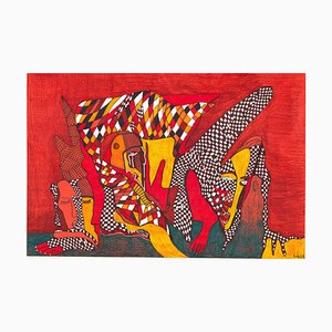 Shota Imerlishvili, Nightmare, 2019, Techniques mixtes sur papier