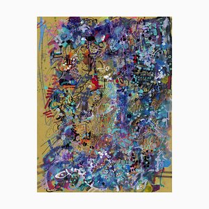 Michael Alan, Complejidades de la existencia, 2023, Técnica mixta sobre papel